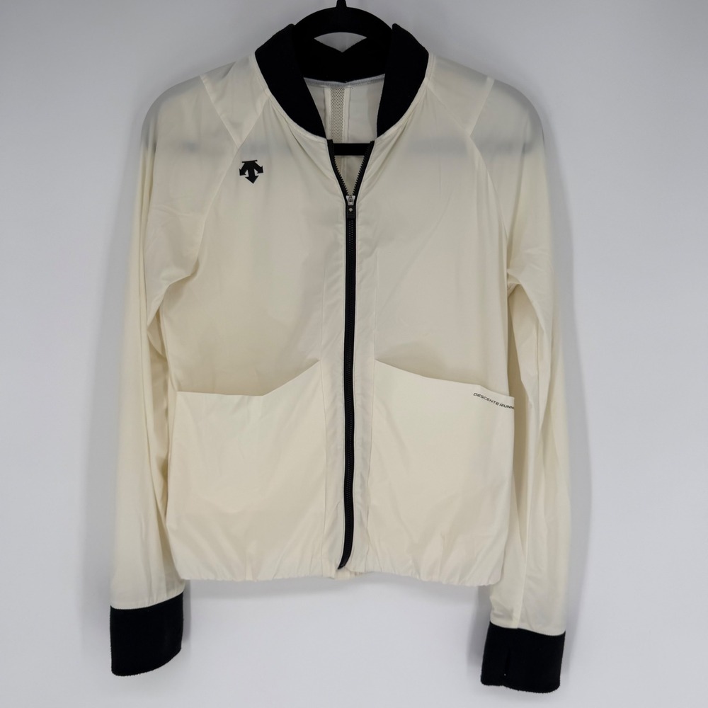 DESCENTE RUNNING WINDBREAKER JACKET WOMENS SMALL ACTIVEWEAR LIGHTWEIGHT ATHLETIC